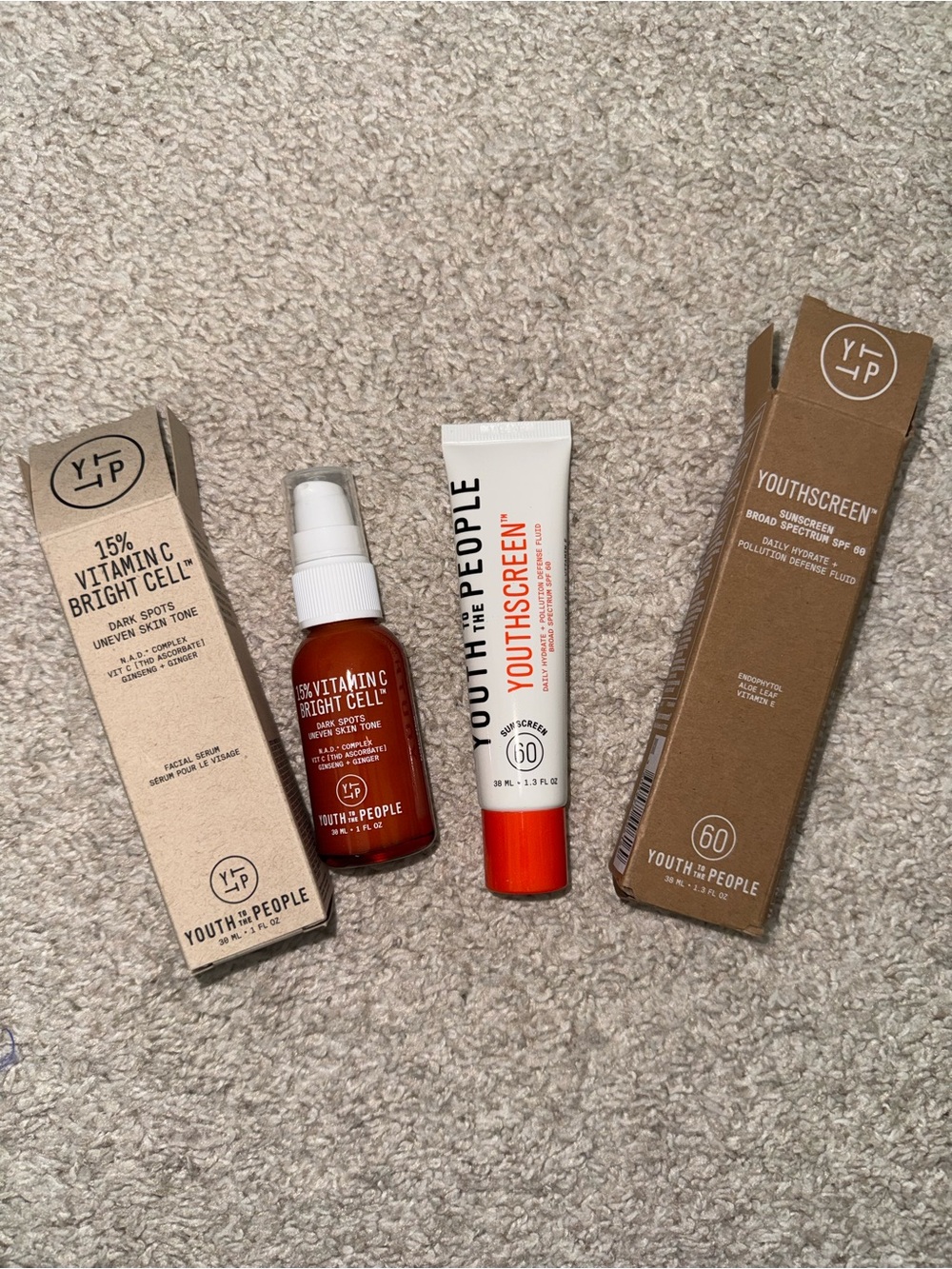 Youth to the People Vitamin C Bright Cell Serum and Youthscreen SPF 60
